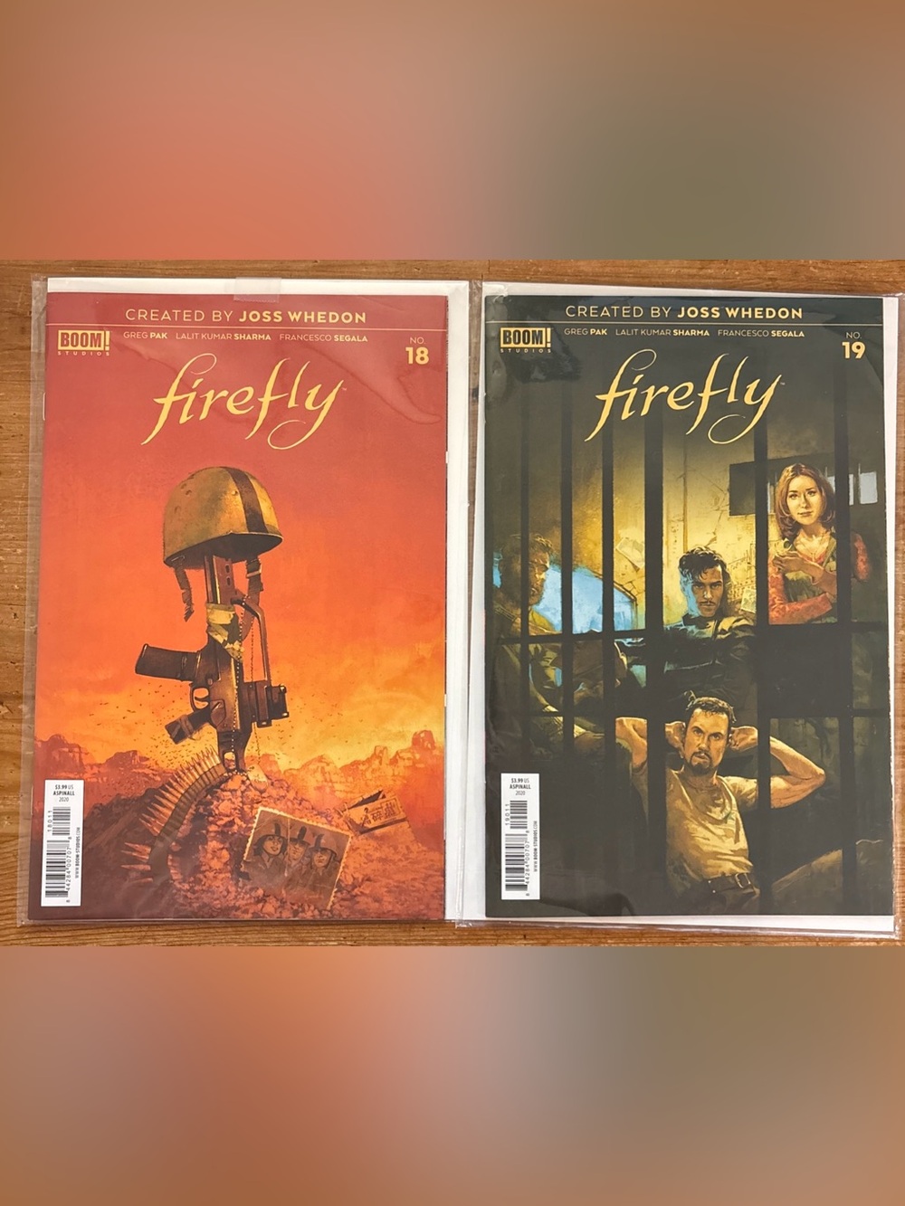 Firefly #18 & #19 BOOM! Studios Comic Lot Cover A Marc Aspinall 2020 New